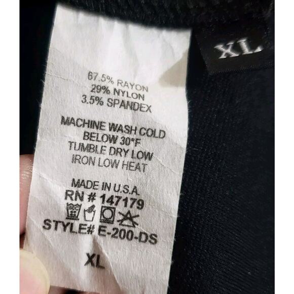 EVEREVE Allison Joy Body Con Ponte Little Black Dress LBD Grommet‎ & Lacing XL - Picture 11 of 11